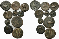 Lot of 10 Oriental Greek Æ coins, to be catalog. Lot sold as is, no return