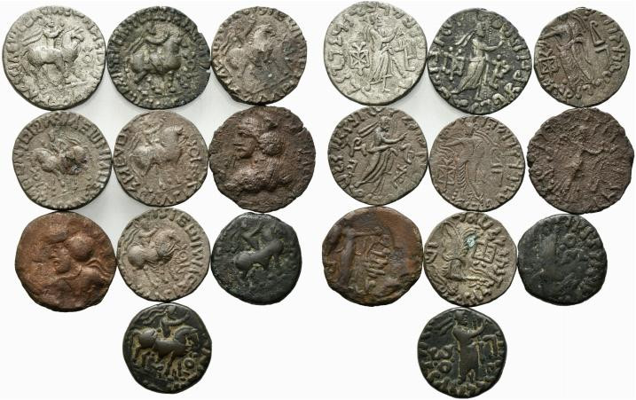 Lot of 10 Oriental Greek Æ and BI coins, to be catalog. Lot sold as is, no retur...