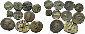 Lot of 10 Oriental Greek Æ coins, to be catalog. Lot sold as is, no return