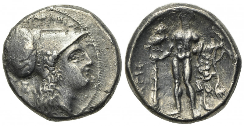 Southern Lucania, Herakleia, c. 281-278 BC. AR Stater (g 7.41; mm 20.5; h 2). He...