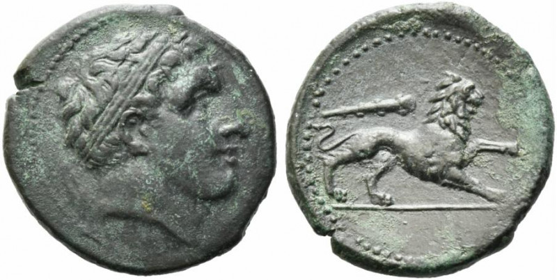 Sicily, Syracuse. Agathokles (317-289 BC). Æ Litra (24mm, 8.30g), c. 308-307 BC....