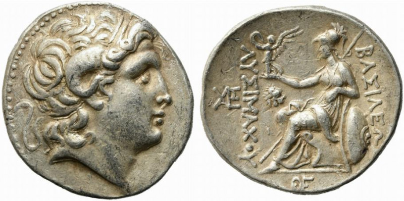 Kings of Thrace, Lysimachos, 305-281 BC. Tetradrachm (31mm, 17.03g). Lysimacheia...