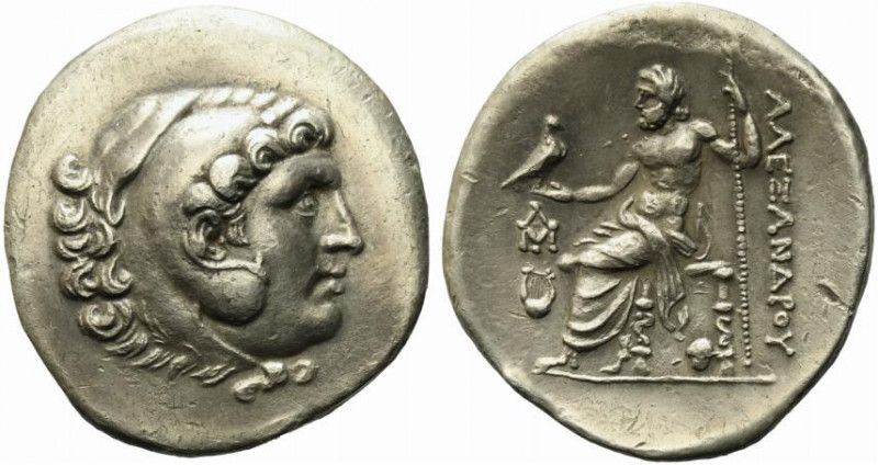 Lesbos, Mytilene, c. 188-170 BC. AR Tetradrachm (32mm, 16.28g). Head of Herakles...