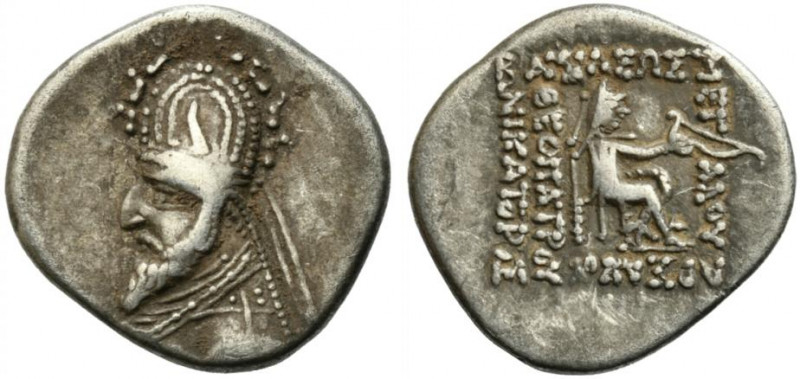 Kings of Parthia, Phraates III (c. 70/69-58/7 BC). AR Drachm (19mm, 4.05g). Rhag...