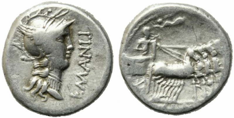L. Sulla and L. Manlius Torquatus, Military mint moving with Sulla, 82 BC. AR De...