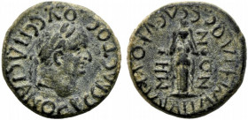 Vespasian (69-79). Caria, Cidramus. Æ (21mm, 5.71g). Laureate head r. R/ Cult statue of Artemis. RPC II 1259. VF - Good VF