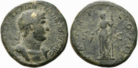 Hadrian (117-138). Æ Sestertius (33mm, 24.78g). Rome, 119-123. Laureate and cuirassed bust r. R/ Ceres standing l. holding grain ears and torch. RIC I...