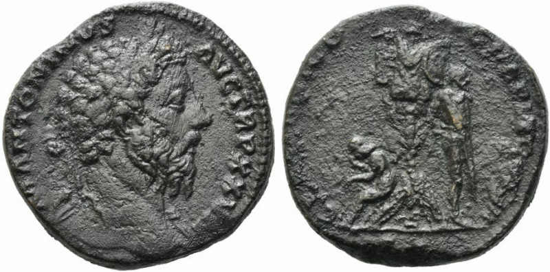 Marcus Aurelius (161-180). Æ Sestertius (30mm, 19.66g). Rome, 172-3. Laureate he...