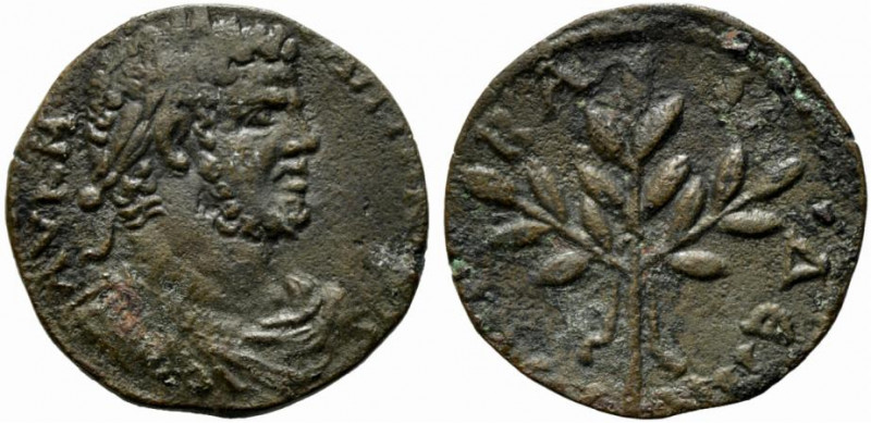 Caracalla (197-217). Caria, Alabanda. Æ (25mm, 5.04g). Laureate, draped and cuir...