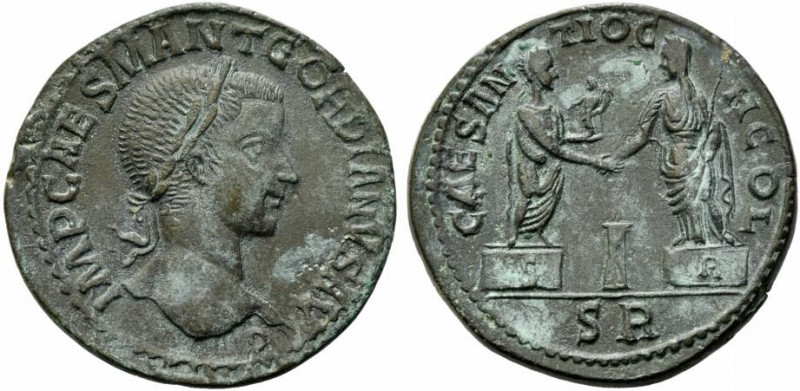 Gordian III (238-244). Pisidia, Antioch. Æ (34mm, 27.52g). Laureate head r. R/ G...