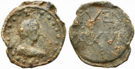 Roman PB Tessera, c. 3rd century AD (22mm, 2.40g). Draped bust r. R/ IVEN/[…]AXVR in two lines. Near VF