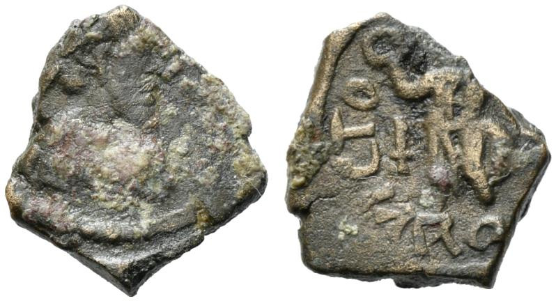 Late Roman, 4th-5th century AD. Æ (13mm, 1.50g). Rome. Diademed, draped and cuir...