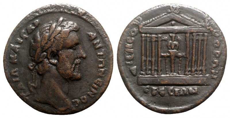 Antoninus Pius (138-161). Ionia, Ephesus. Fake Æ (34mm, 35.16g, 6h). Laureate he...