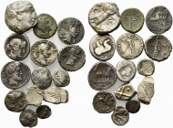 Lot of 14 Celtic, Greek and Roman AR coins, to be catalog. Lot sold as is, no return