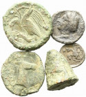 Sicily, lot of 5 AR and Æ coins, to be catalog. Lot sold as is, no return