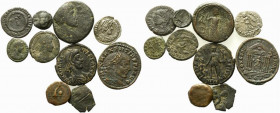 Lot of 10 Greek and Roman Imperial AR and Æ coins, to be catalog. Lot sold as is, no return