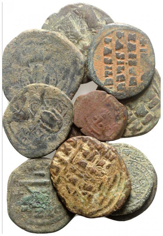 Lot of 15 Byzantine Æ coins, to be catalog. Lot sold as is, no return