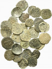 Lot of 30 Medieval Æ and BI coins, to be catalog. Lot sold as is, no return