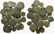 Lot of 25 Medieval Æ and BI coins, to be catalog. Lot sold as is, no return