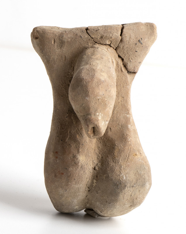 Roman votive terracotta Phallus; ca. 4th - 3rd centuries BC; restored by fragmen...