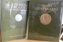 AA. VV. - LA MONETA ITALIANA Primo centenario. BANCA POPOLARE DI NOVARA. Novara, 1971. 2 voll. in cofanetto, pp. 670, tavv. col.