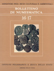 Bollettino di Numismatica N. 16-17 Gennaio-Dicembre 1991 Anno IX serie I. Istituto poligrafico e Zecca dello Stato 1991. Cartonato Ed. pp. 274, tavv. ...