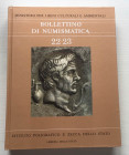 Bollettino di numismatica N. 22-23, Gennaio-Dicembre,1994, Anno XII, Serie I. Cartonato ed. pp. 382, ill. in b/n, tavv. 40 a colori. Buono stato. Somm...