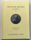 LEU NUMISMATIK AG - Auktion 67. Zurich 21 Oktober 1996. Deutsche Munzen aus Sammlung Virgil M.Brand 1861-1926, Teil 3. pp. 207, lotti da 3152 a 3643, ...