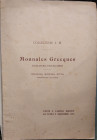 BOURGEY E. – Paris, 9 dicembre 1935. Collection J. M. Monnaies grecques, romaines, françaises, médailles, monnaie, jetons concernano la chasse. pp. 16...
