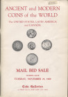 COIN GALLERIES. – New York, 25 – November, 1969. Ancient and modern coins of the world. Pp. 141, nn. 3067, tavv. 14. Ril ed buono stato.