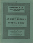 GLENDINING & Co., - 16th and 17th November 1977. Catalogue of Ancient, English and Foreign Coins in Gold, Silver & Copper. Pp. 59, 13 tavv. b/n