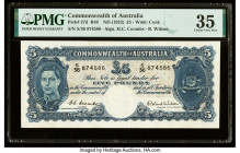 Australia Commonwealth Bank of Australia 5 Pounds ND (1952) Pick 27d R48 PMG Choice Very Fine 35. 

HID09801242017

© 2022 Heritage Auctions | All Rig...