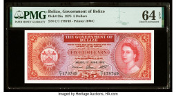 Belize Government of Belize 5 Dollars 1.6.1975 Pick 35a PMG Choice Uncirculated 64 EPQ. 

HID09801242017

© 2022 Heritage Auctions | All Rights Reserv...