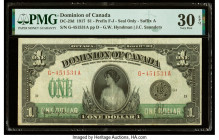 Canada Dominion of Canada $1 17.3.1917 DC-23d PMG Very Fine 30 EPQ. 

HID09801242017

© 2022 Heritage Auctions | All Rights Reserved