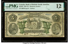 Canada Montreal, PQ- Bank of British North America $5 28.5.1886 Ch.# 55-22-02 PMG Fine 12. 

HID09801242017

© 2022 Heritage Auctions | All Rights Res...