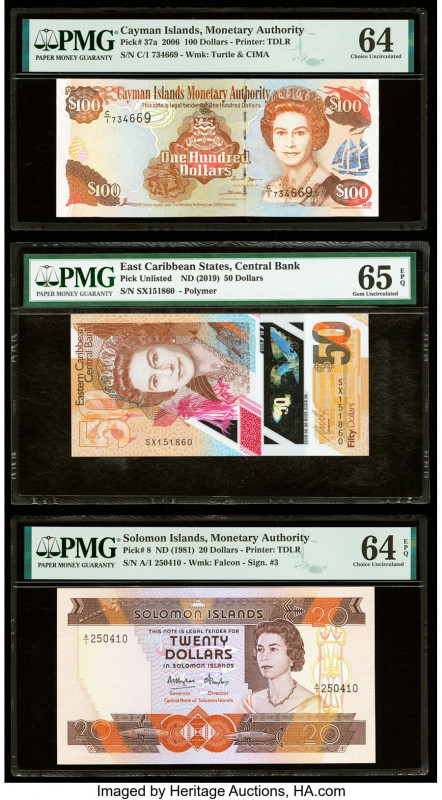 Cayman Islands Monetary Authority 100 Dollars 2006 Pick 37a PMG Choice Uncircula...