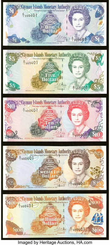 Matching Serial Numbers C/1 000401 Cayman Islands Monetary Authority Group Lot o...
