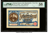 Danzig Senate of the Municipality - Free City 10,000 Mark 26.6.1923 Pick 18 PMG Choice About Unc 58. 

HID09801242017

© 2022 Heritage Auctions | All ...