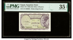 Egypt Egyptian State 5 Piastres 1940 (ND 1952) Pick 170 PMG Choice Very Fine 35 EPQ. 

HID09801242017

© 2022 Heritage Auctions | All Rights Reserved