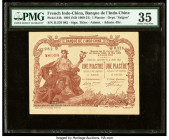 French Indochina Banque de l'Indo-Chine 1 Piastre 1901 (ND 1909-21) Pick 34b PMG Choice Very Fine 35. Minor rust is noted on this example.

HID0980124...
