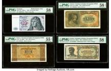 Germany, Greece & Italy Group Lot of 11 Examples PMG Choice Uncirculated 64 EPQ; Choice Uncirculated 64; Choice About Unc 58 EPQ (4); Choice About Unc...