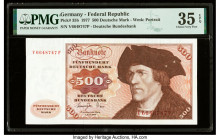 Germany Federal Republic Deutsche Bundesbank 500 Deutsche Mark 1.6.1977 Pick 35b PMG Choice Very Fine 35 EPQ. 

HID09801242017

© 2022 Heritage Auctio...