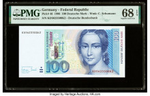 Germany Federal Republic Deutsche Bundesbank 100 Deutsche Mark 2.1.1996 Pick 46 PMG Superb Gem Unc 68 EPQ. 

HID09801242017

© 2022 Heritage Auctions ...