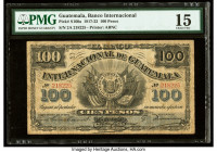 Guatemala Banco Internacional De Guatemala 100 Pesos 1917-22 Pick S160a PMG Choice Fine 15. 

HID09801242017

© 2022 Heritage Auctions | All Rights Re...