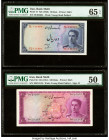 Iran Bank Melli 10; 100 Rials ND (1948); (1951) Pick 47; 50 Two Examples PMG Gem Uncirculated 65 EPQ; About Uncirculated 50. 

HID09801242017

© 2022 ...