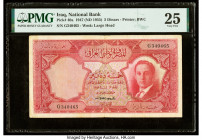 Iraq National Bank of Iraq 5 Dinars 1947 (ND 1955) Pick 40a PMG Very Fine 25. A tear is noted on this example.

HID09801242017

© 2022 Heritage Auctio...