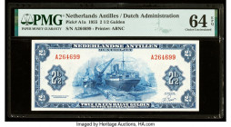Netherlands Antilles Nederlandse Antillen, Muntbiljet 2 1/2 Gulden 1955 Pick A1a PMG Choice Uncirculated 64 EPQ. 

HID09801242017

© 2022 Heritage Auc...