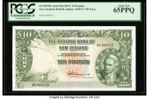 New Zealand Reserve Bank of New Zealand 10 Pounds ND (1960-67) Pick 161d PCGS Gem New 65PPQ. 

HID09801242017

© 2022 Heritage Auctions | All Rights R...