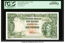 New Zealand Reserve Bank of New Zealand 10 Pounds ND (1960-67) Pick 161d PCGS Gem New 65PPQ. 

HID09801242017

© 2022 Heritage Auctions | All Rights R...