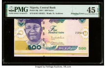 Printing Error Nigeria Central Bank of Nigeria 500 Naira 2011 Pick 30j PMG Extremely Fine 45 EPQ. 

HID09801242017

© 2022 Heritage Auctions | All Rig...